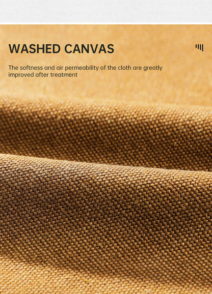 キャンプ用ペグ収納バッグ｜円筒型キャンバス製・大容量ツールバッグ（ブラウン）