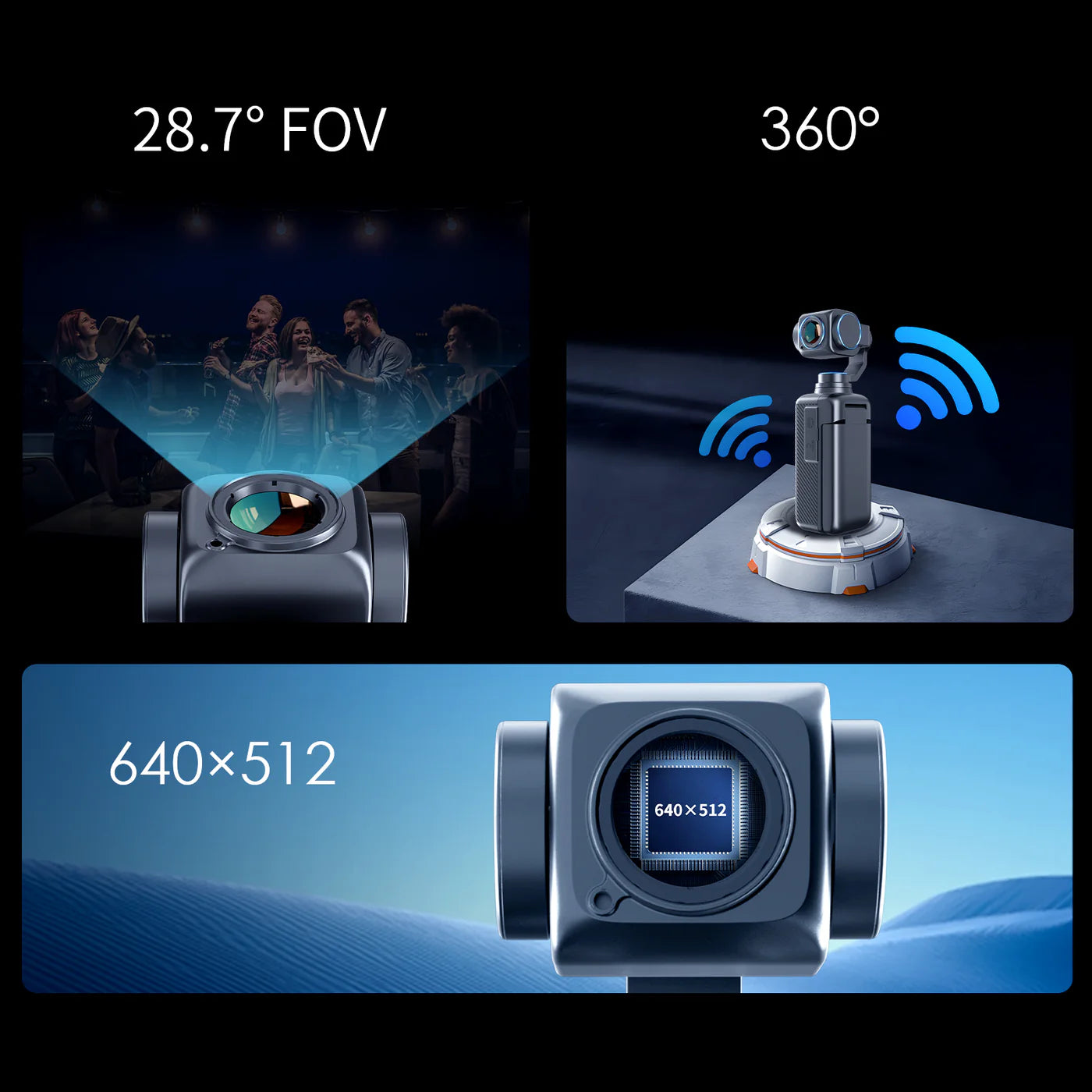 Thermal Master Knight｜世界初の3軸ジンバル搭載サーマルカメラ｜1500m検出・360度監視・暗視・リアルタイム追跡対応