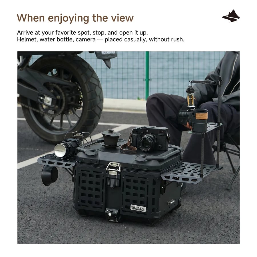 ロックブルック ROCKBROOK BX1028V3 MOTO アルミモーターサイクルケース サイドテーブル付き