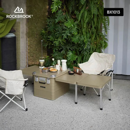 ロックブルック 84Lアルミテーブルボックス Rockbrook 84L BLACK Aluminium Table Box BIPLANE BX1013