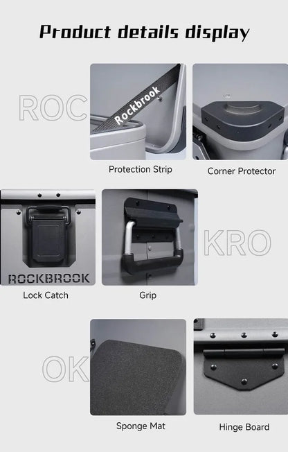 ロックブルック 20周年限定版 50L 30L アルミテーブルボックス Rockbrook 50L 30L GREY/BLACK Aluminum Table Box KARGO ANNI2024 BX1025 BX1026