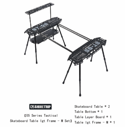 SHINETRIP 05シリーズ タクティカル スケートボードテーブル IGTフレームセット（S/M/L・2タイプ）