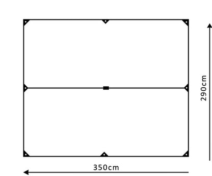 SwissPiranha（スイスピラニア）Tarp MantaRay 10（タープ マンタレイ 10）ULタープ 3.5×2.9m