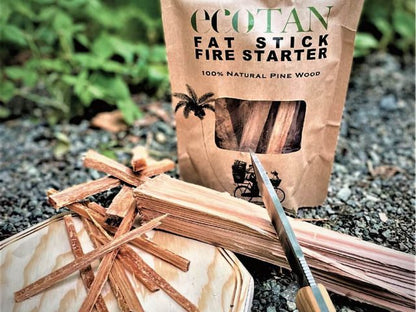 uncle-b ecoTAN FAT STICK FIRE STARTER（天然由来100％／パイン材着火剤）　３個セット