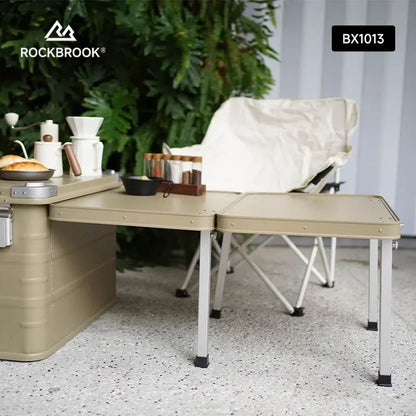 ロックブルック 84Lアルミテーブルボックス Rockbrook 84L BLACK Aluminium Table Box BIPLANE BX1013