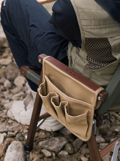 山趣（やましゅみ） SHINETRIP シャイントリップ Kermit Chair Side Pocket Khaki / Black（A400-T00 / A400-H00）サイドポケット