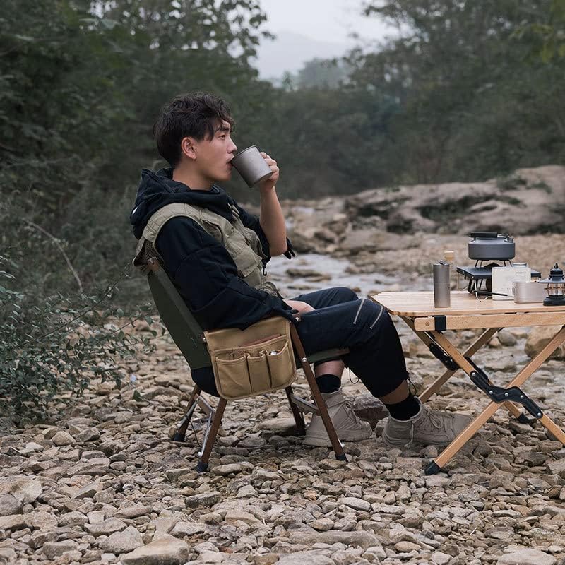 山趣（やましゅみ） SHINETRIP シャイントリップ Kermit Chair Side Pocket Khaki / Black（A400-T00 / A400-H00）サイドポケット