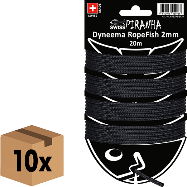 SwissPiranha（スイスピラニア）Dyneema RopeFish 20m 2mm（ダイニーマ ロープフィッシュ）高強度コード
