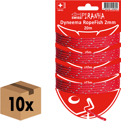 SwissPiranha（スイスピラニア）Dyneema RopeFish 20m 2mm（ダイニーマ ロープフィッシュ）高強度コード