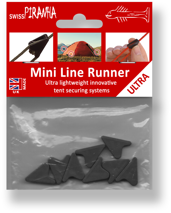 SwissPiranha（スイスピラニア）Mini Line Runner（ミニ ラインランナー）8個入り ガイラインテンショナー