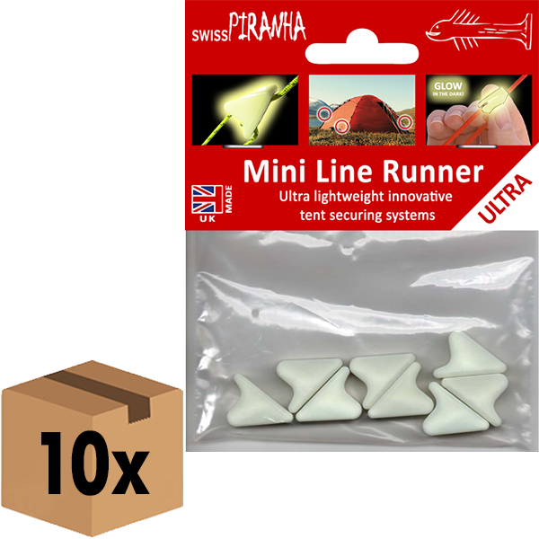 SwissPiranha（スイスピラニア）Mini Line Runner（ミニ ラインランナー）8個入り ガイラインテンショナー