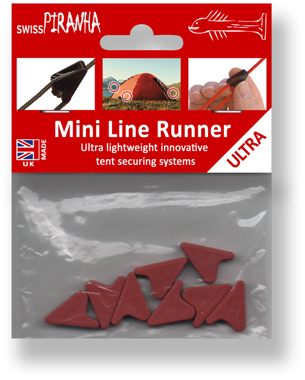 SwissPiranha（スイスピラニア）Mini Line Runner（ミニ ラインランナー）8個入り ガイラインテンショナー