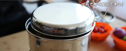 【KingCamp｜キングキャンプ】ステンレスクッカーセット改良版｜12点セット／18点セット アウトドア調理器具