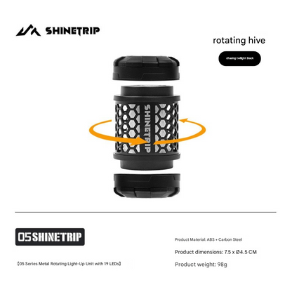 山趣（ShineTrip） ST-05シリーズ 回転19灯グリマー（回転ハニカム／回転グラデーション／回転エネルギーブロック）