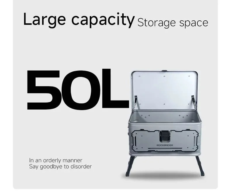 ロックブルック 20周年限定版 50L 30L アルミテーブルボックス Rockbrook 50L 30L GREY/BLACK Aluminum Table Box KARGO ANNI2024 BX1025 BX1026