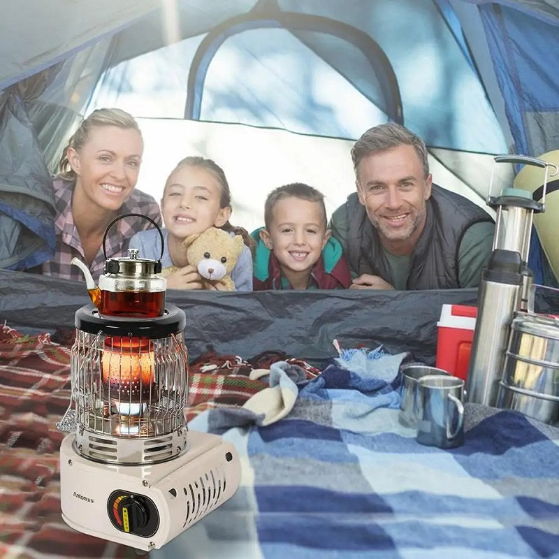 Outdoor Gas Heater Camping Stove｜キャンプ用 ポータブル ガスヒーター＆ストーブ（アーミーグリーン／ベージュ）