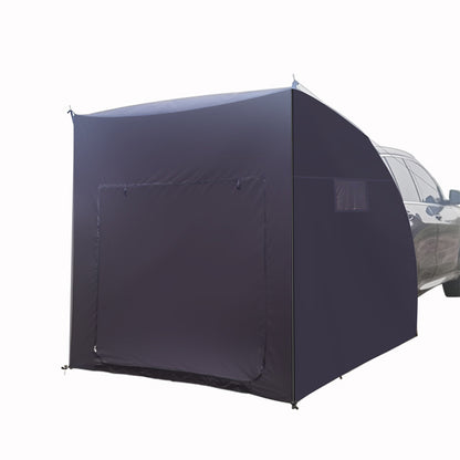 大型多機能アウトドアテント｜4〜6人用 撥水・防雨・UVカット シングルレイヤー構造（ブラック）