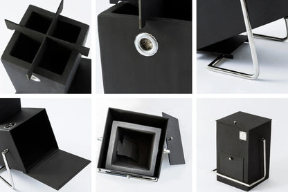 Fe:FRAME ROCKET STOVE｜エフイーフレーム 調理用高火力ストーブ ロケットクックストーブ Black（耐熱黒塗装）Rust（錆び）