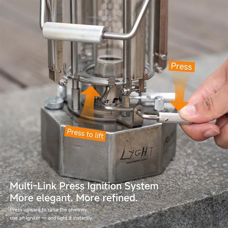 ROCKBROOK ロックブルック ST0001 ヴィンテージ ポータブル 灯油ランタン Light Realm Kerosene Lantern