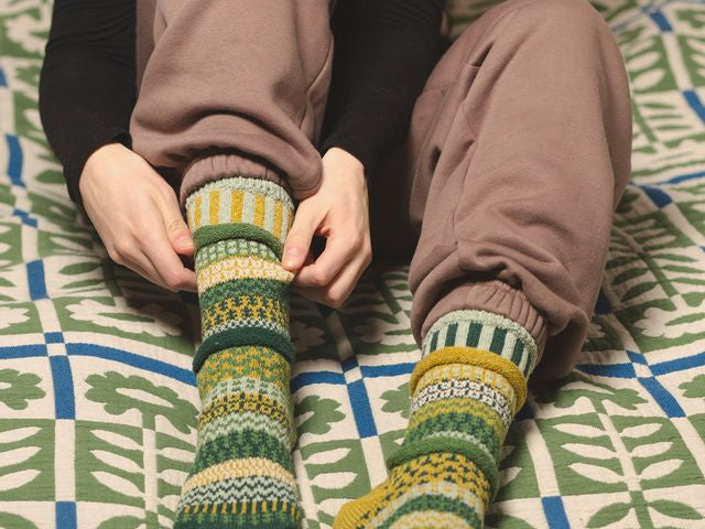 Solmate Socks ソルメイトソックス クルーソックス フィドルヘッド