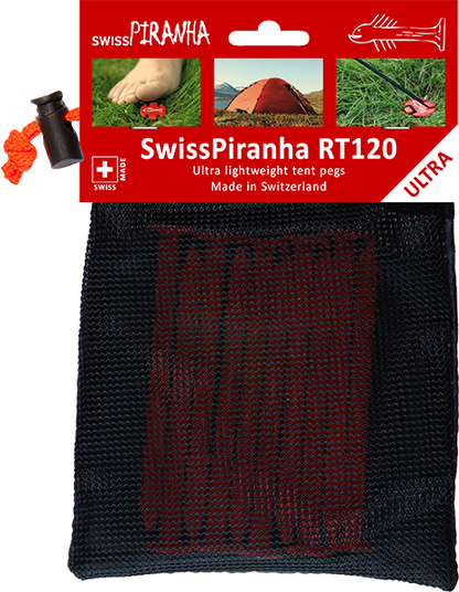 SwissPiranha（スイスピラニア）RedTrout（レッドトラウト）RTシリーズ 超軽量テントペグ