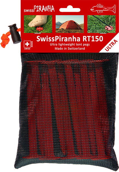 SwissPiranha（スイスピラニア）RedTrout（レッドトラウト）RTシリーズ 超軽量テントペグ