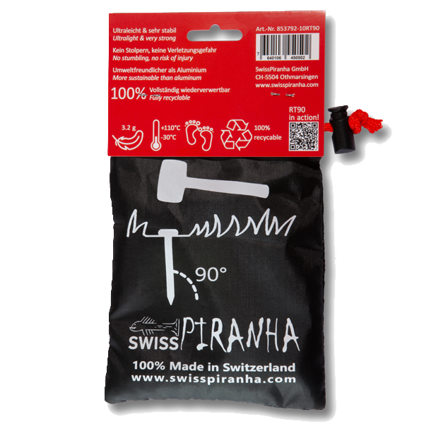 SwissPiranha（スイスピラニア）RedTrout（レッドトラウト）RTシリーズ 超軽量テントペグ
