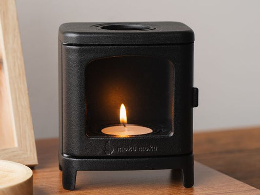 mokumoku キャンドルスタンド ちいさなまきストーブランプ