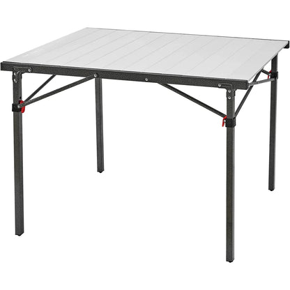 【KingCamp｜キングキャンプ】アウトドアロールテーブル アルミキャンプテーブル 107×70×70cm（シルバー／ブラック）