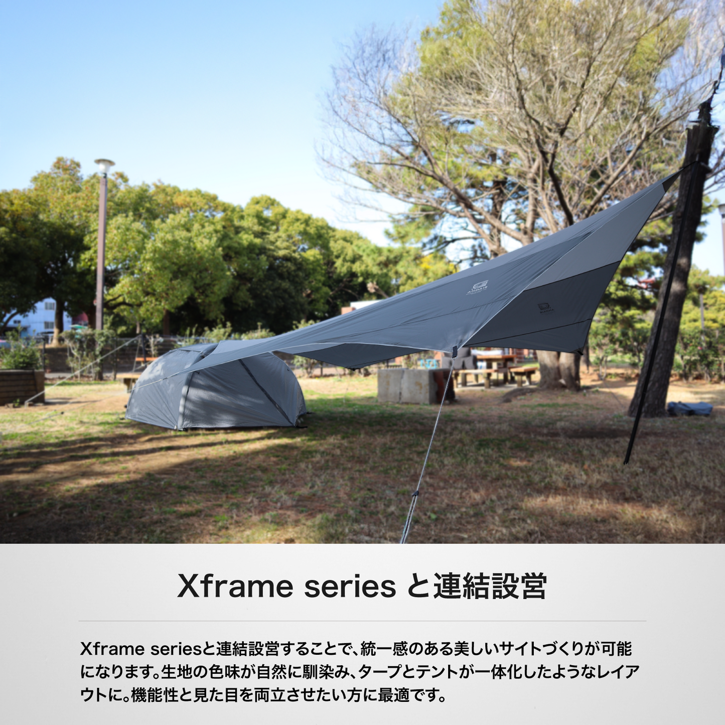 ANDAIR（アンドエアー）DAND-T01 ファミリーサイズ タープ 450×400cm