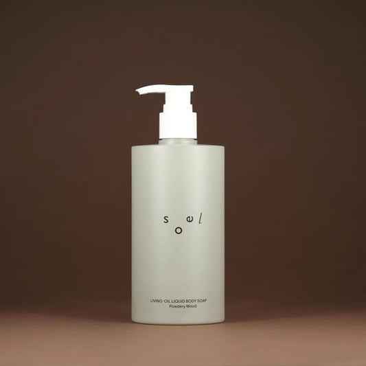 soel ソエル LIVING-OIL リキッドボディソープ PowderyWood 400mL ボディソープ