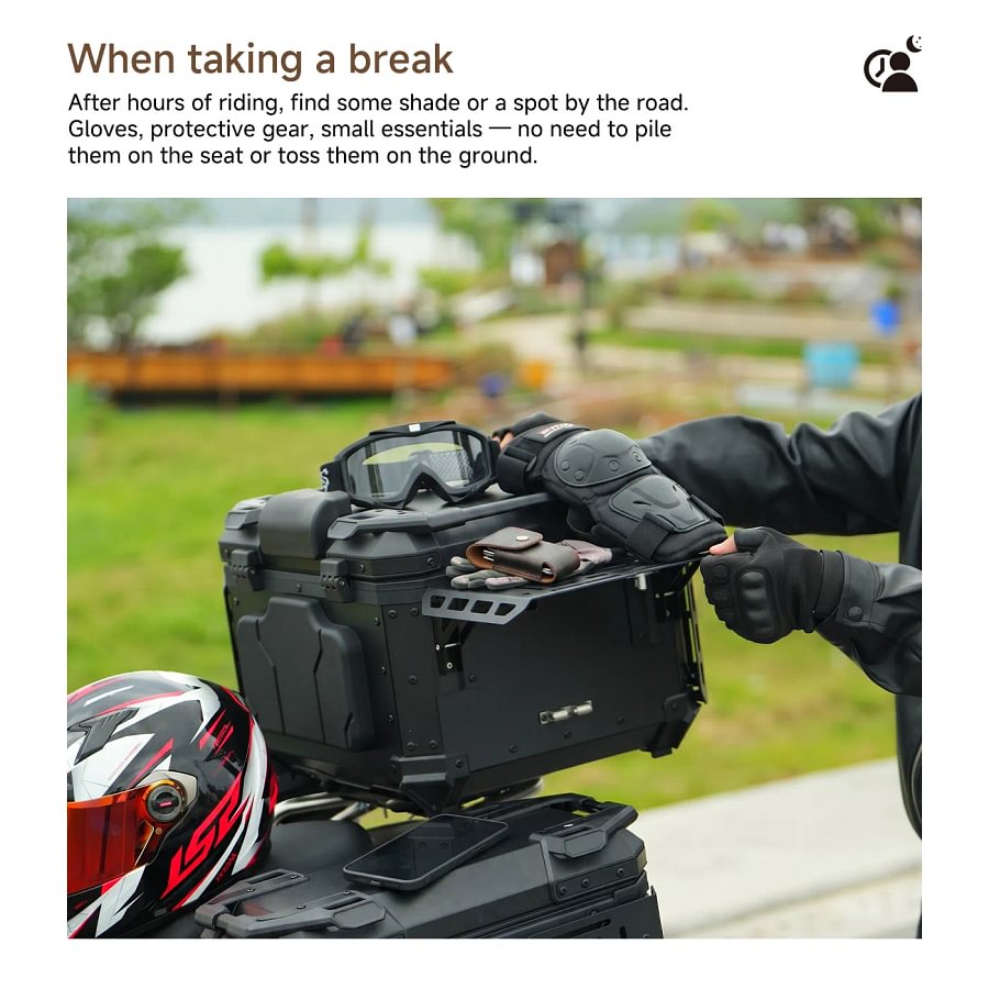 ロックブルック ROCKBROOK BX1028V3 MOTO アルミモーターサイクルケース サイドテーブル付き