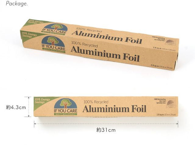 IF YOU CARE イフユーケア100％リサイクル アルミホイル レギュラー (幅29cmｘ10ｍ)