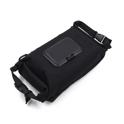 Outdoor Camping Wet Tissue Paper Box｜防水キャンバス製 ティッシュ収納バッグ（ブラック／抹茶カラー／フローラル柄）