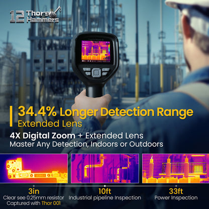【現場対応型ハイエンドモデル】Thermal Master THOR001｜25Hz・256×192解像度｜±1.5℃高精度・マクロ8cm対応・Wi-Fi／USB接続・PC分析対応サーマルカメラ