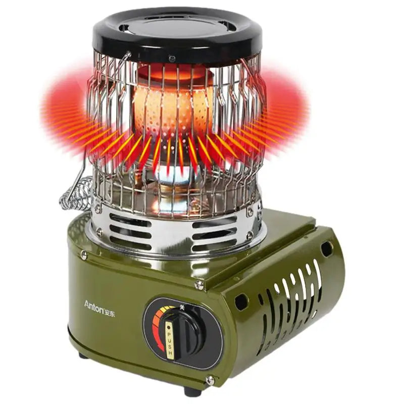 Outdoor Gas Heater Camping Stove｜キャンプ用 ポータブル ガスヒーター＆ストーブ（アーミーグリーン／ベージュ）