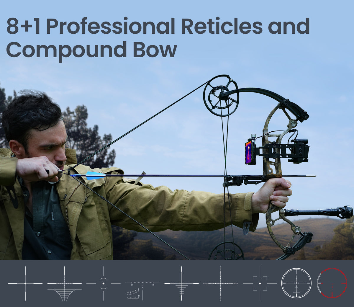 【Android専用・狩猟特化モデル】Thermal Master T2 Max｜1600ヤード対応サーマルスコープ｜13mmレンズ・15倍ズーム・50Hz表示・タクティカルハンドル付属｜赤外線ハンティング単眼鏡