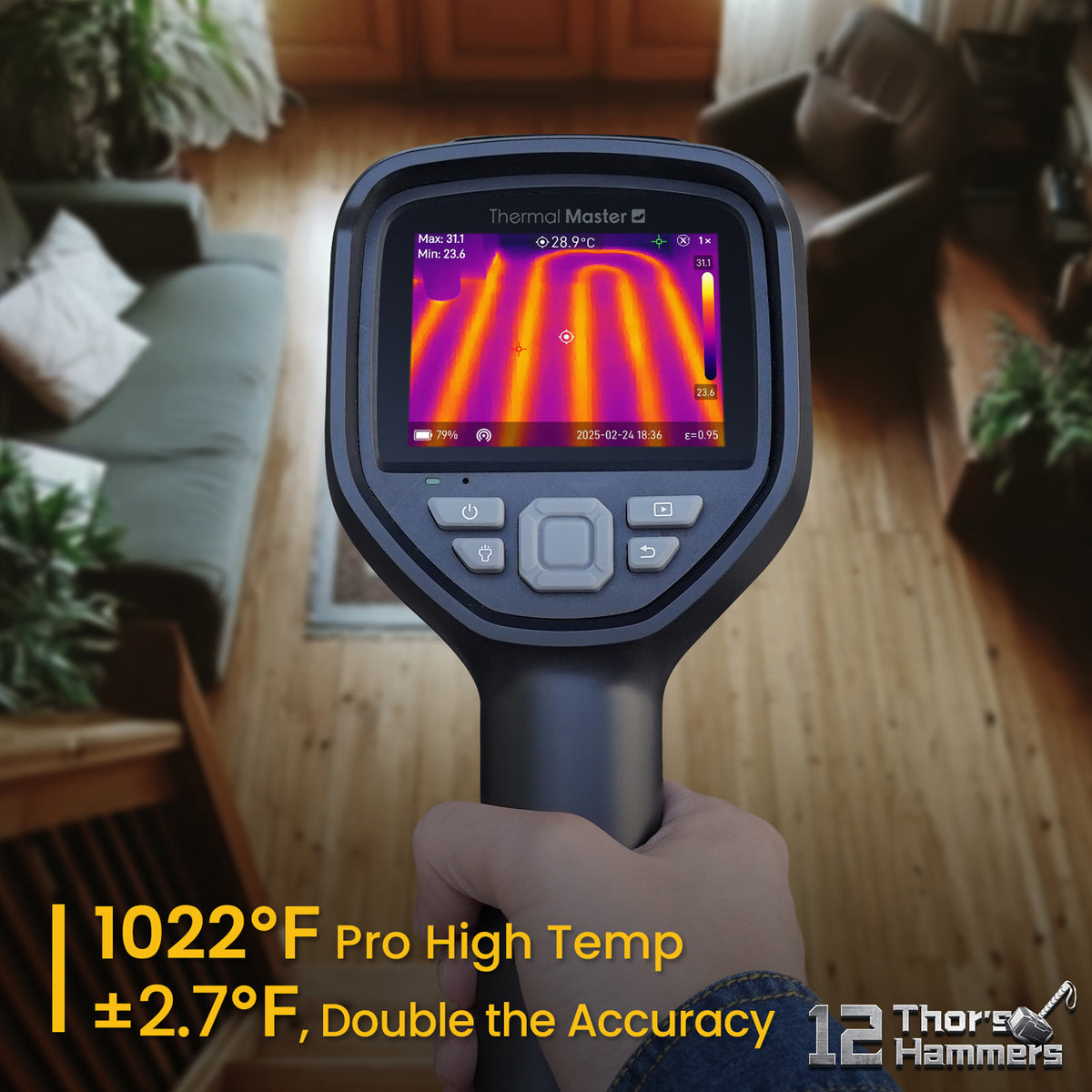 【現場対応型ハイエンドモデル】Thermal Master THOR001｜25Hz・256×192解像度｜±1.5℃高精度・マクロ8cm対応・Wi-Fi／USB接続・PC分析対応サーマルカメラ