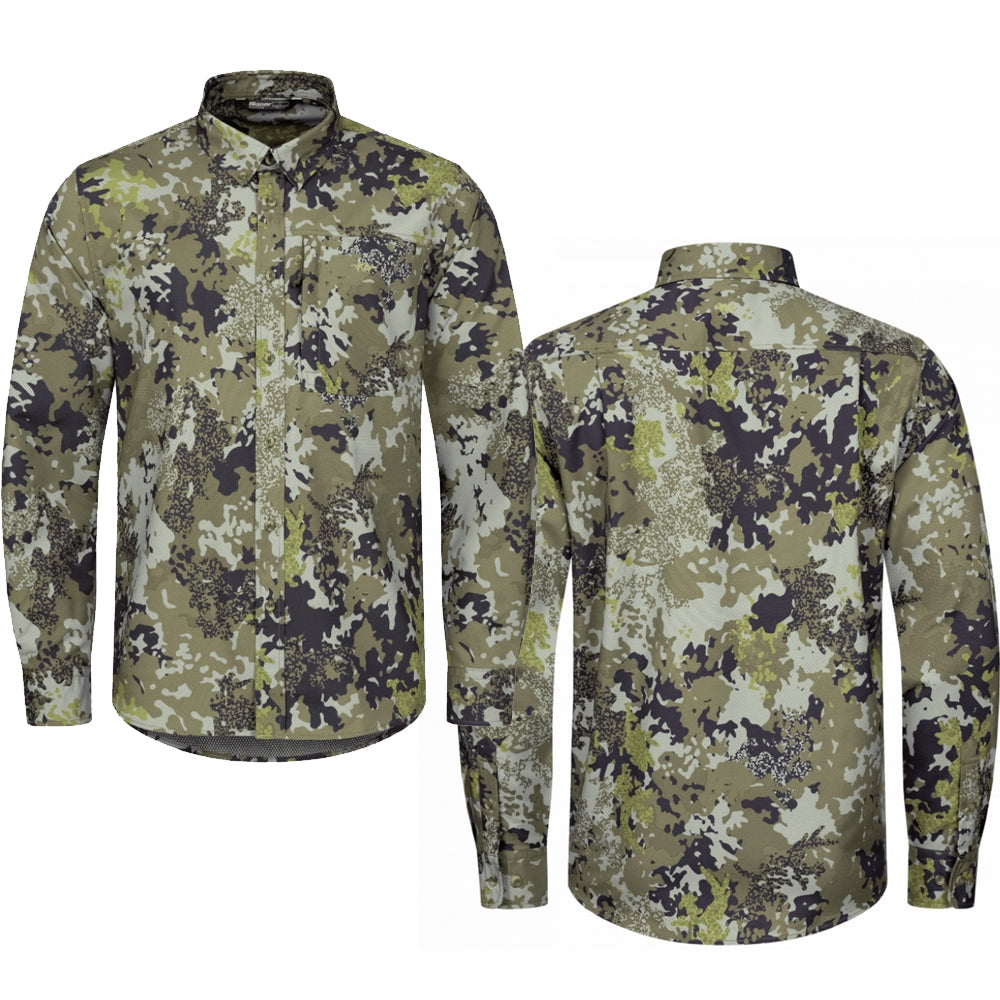 ブレーザー エアフローシャツ カモ柄 競技射撃 Blaser Airflow Shirt HunTec CAMO