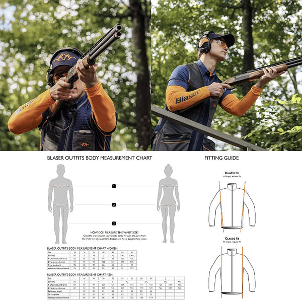 ブレーザー LS ベースレイヤー ORANGE 競技射撃 Blaser COMPETITION LS Base Layer