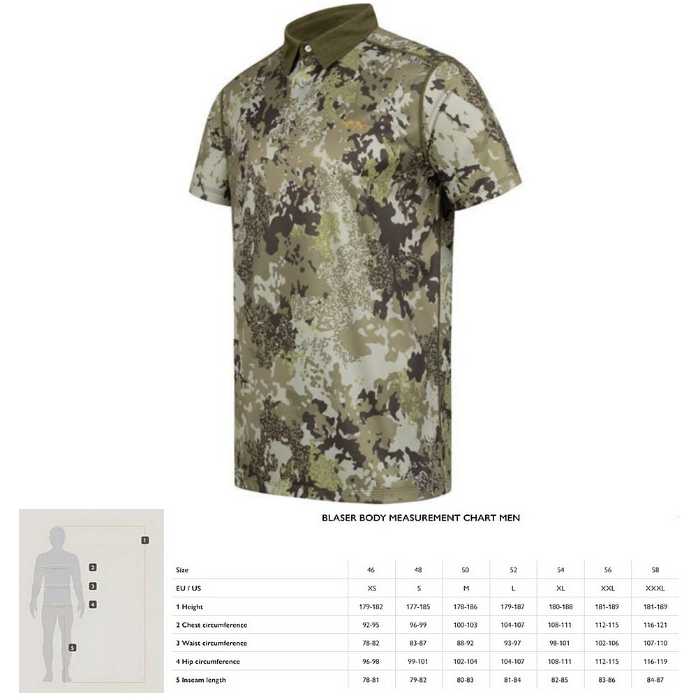 ブレーザー ポロシャツ 23 CAMO 競技射撃 Blaser COMPETITION Men's Polo Shirt 23