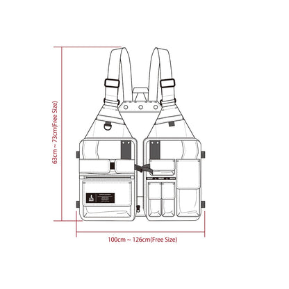 アンルーフ キャンプベスト unroof  Gearbox vest [UR0805]