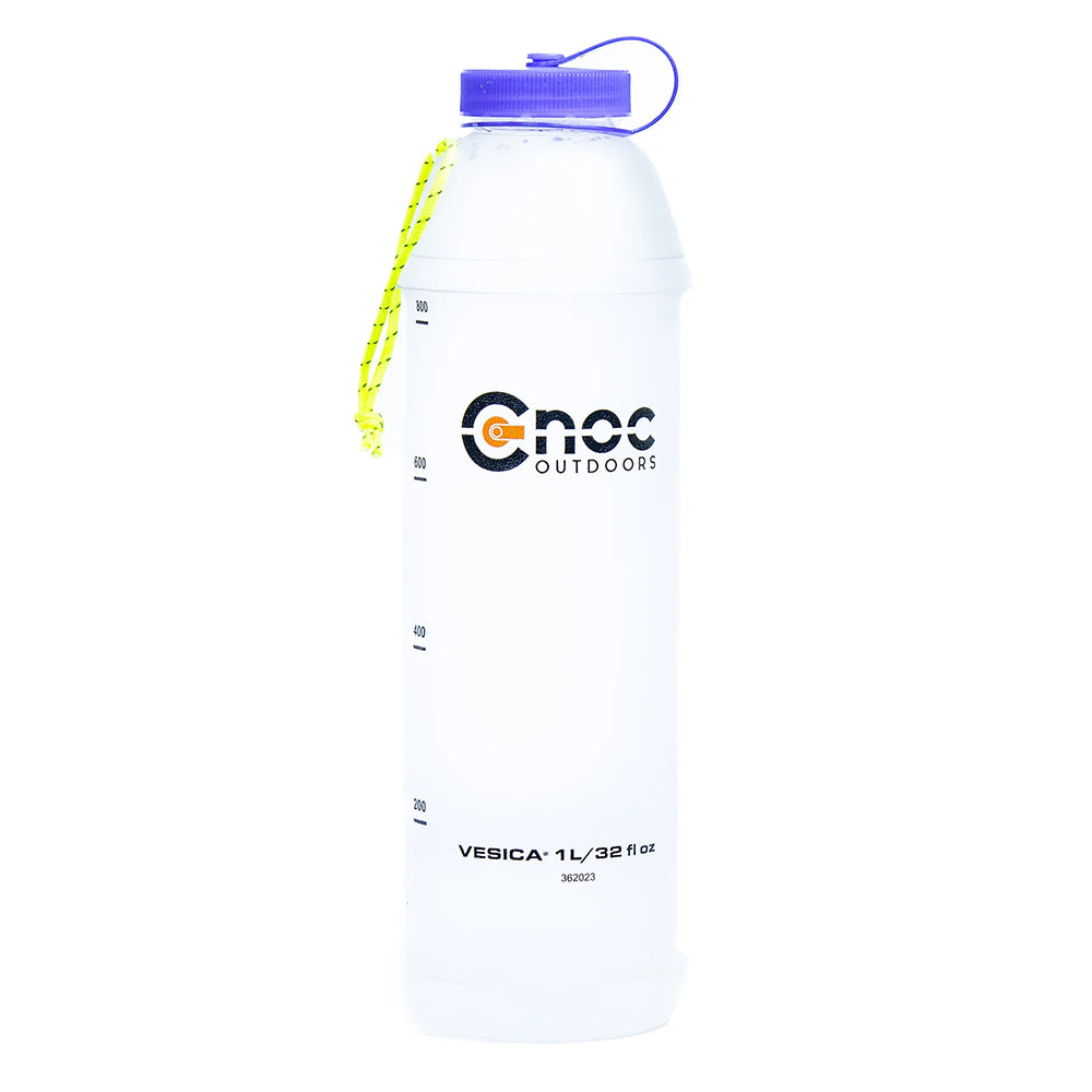 クノックアウトドア ヴェシカ1L ウォーターボトル 42mm パープル グリーン 軽量 折りたたみボトル CNOC Outdoor Vesica 1L Water Bottle CN-1VG42