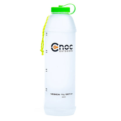 クノックアウトドア ヴェシカ1L ウォーターボトル 42mm パープル グリーン 軽量 折りたたみボトル CNOC Outdoor Vesica 1L Water Bottle CN-1VG42