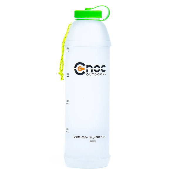 クノックアウトドア ヴェシカ1L ウォーターボトル 42mm パープル グリーン 軽量 折りたたみボトル CNOC Outdoor Vesica 1L Water Bottle CN-1VG42