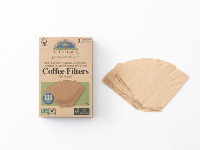 IF YOU CARE イフユーケアFSC認証 無漂白コーヒーフィルターNo.4サイズ（１～4人用） 100枚入