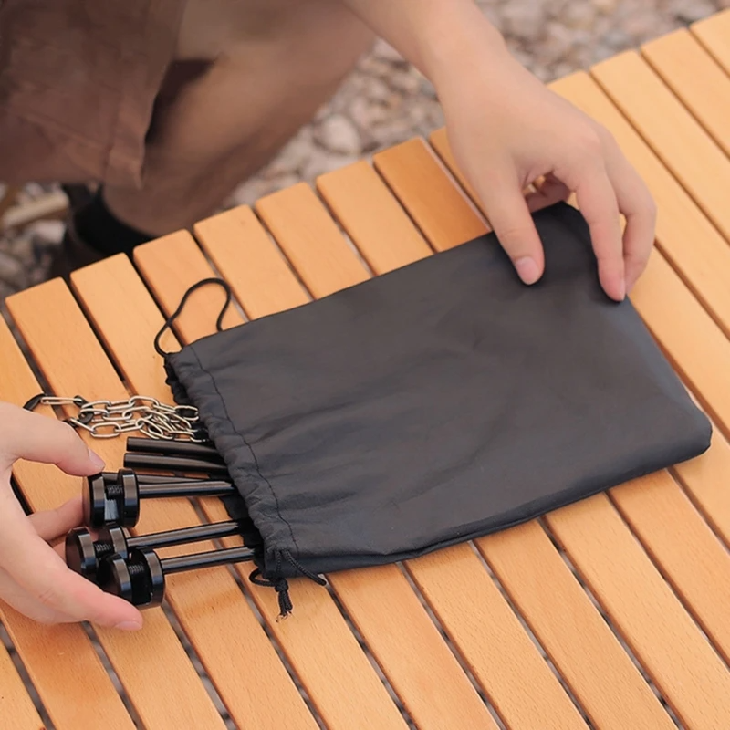 アウトドア分解式トライポッドグリルスタンド｜軽量アルミ合金製・組立式バーベキュースタンド・収納袋付き