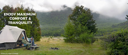 【KingCamp｜キングキャンプ】Khan Villa Tent｜グレー｜8人用 コットン グランピングテント（4シーズン対応）