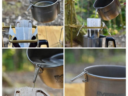 KALUGII カルギイ Driclip／ドリクリップ2nd-S アルミケース付【ステンレス製】コーヒードリップ 注ぎ口