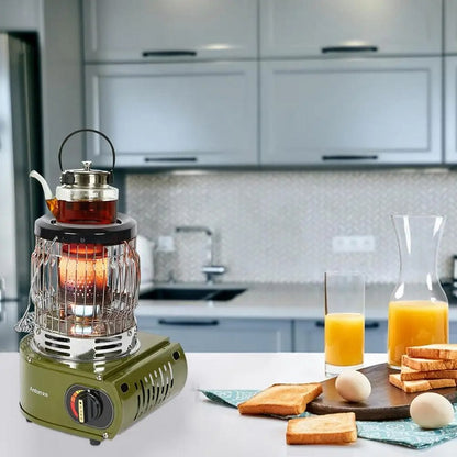 Outdoor Gas Heater Camping Stove｜キャンプ用 ポータブル ガスヒーター＆ストーブ（アーミーグリーン／ベージュ）